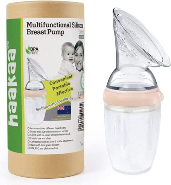 Haakaa Siliconen Generatie 3 kolf 250ml Peach