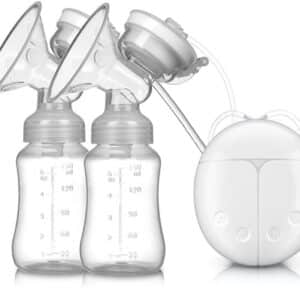 Borstkolf - Dubbel Elektrische Borstkolf - Borstkolf Handsfree - Dubbele borstkolf - 100% BPA-Vrije - Borstpomp -Luxe Comfort Kolfset - 2X Babyfles - 150 ml - Wit
