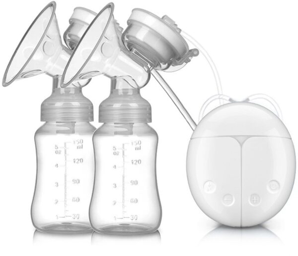 Borstkolf - Dubbel Elektrische Borstkolf - Borstkolf Handsfree - Dubbele borstkolf - 100% BPA-Vrije - Borstpomp -Luxe Comfort Kolfset - 2X Babyfles - 150 ml - Wit