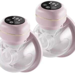 SkyNext Elektrische Borstkolf - Handsfree borstkolf - Draagbaar - Dubbele borstkolf - BPA Vrij - Kolf logboek - inzetstukken - baby drinkfles & 30 Moedermelkbewaarzakjes