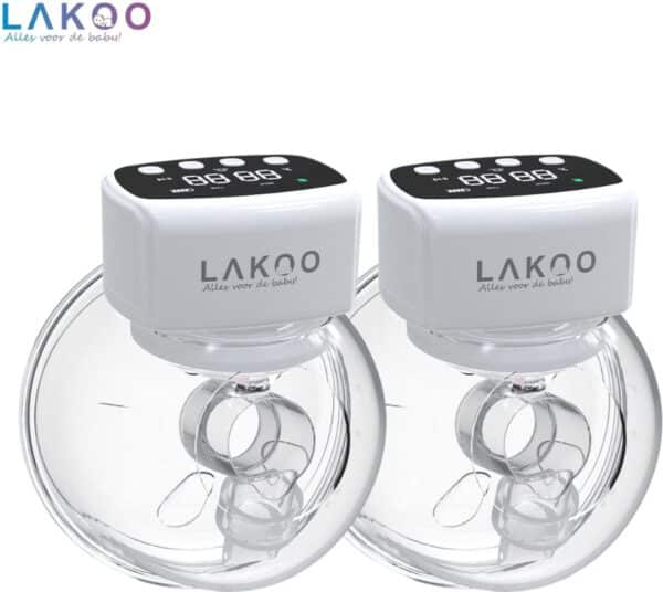 LAKOO Pro Borstkolf - Draadloze Dubbele Elektrische Borstkolven - Draagbaar