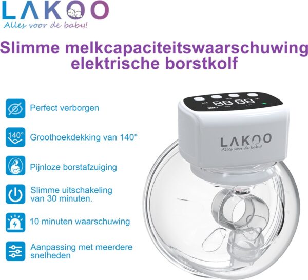 LAKOO Pro 1 Borstkolf - Draadloze Elektrische - Hansfree - borstkolven