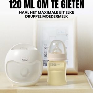Ncvi® Lekschaal - Moedermelk Opvangcup - Moedermelkcollector - Hands Free - Handmatig - Draagbare Cup - 2024 generatie - Bpa Vrij - 120 ml