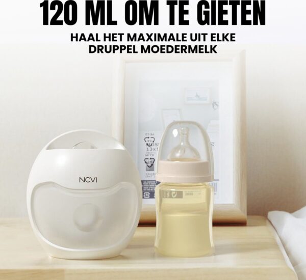 Ncvi® Lekschaal - Moedermelk Opvangcup - Moedermelkcollector - Hands Free - Handmatig - Draagbare Cup - 2024 generatie - Bpa Vrij - 120 ml