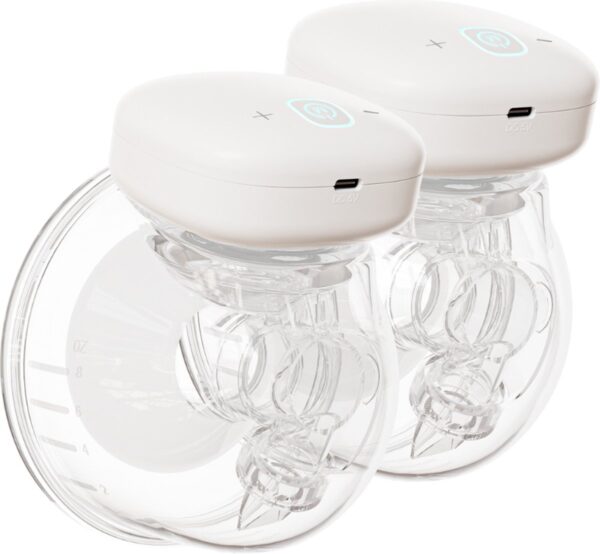 Youha Elektrische Dubbele Draadloze Borstkolf - Handmatig bedienbaar - BPA-vrij - Handsfree - Maat: 24mm - Handmatig Bedienbaar - Voor Borstvoeding - Inclusief E-book - Set van 2