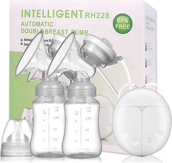 Elektrische Dubbele Borstkolf - Kolfapparaat - Dubbel Babyfles - 100% BPA-Vrije Borstpomp - Trendy nu
