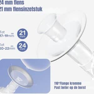 DD® Borstkolf Electrisch Dubbel - Handsfree Borstkolf - Dubbele Elektrische Borstkolf - 22x14x15cm - Blauw