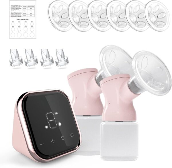 DD® Borstkolf Electrisch Dubbel - Handsfree Borstkolf - Dubbele Elektrische Borstkolf - 14x14x5cm - Roze