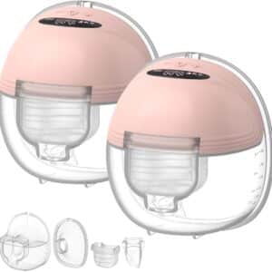 Draadloze Borstkolf Single Pack - Handsfree & Draagbaar met Timer - Makkelijk Schoon te Maken & in Gebruik – Dubbele Borstkolf - Elektrische - BPA-Vrij – Roze