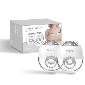 Noéva - Dubbele Elektrische Draadloze Borstkolf - Bpa - Vrij - Handsfree & Draagbaar - Borstkolf Apparaat- Handsfree Breast Pump - Handkolf Borstvoeding - wit - borstkolven - breast pump - E-Book - Borstkolf -