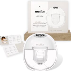 Nudies Pump™ (enkele) - Nudies handsfree borstkolf - Draagbare Automatisch and Handsfree borstkolf - Elektrische borstkolf voor thuis en op reis - Draadloze elektrische borstkolf met 4 modi, LED-display, 180ml, BPA vrij