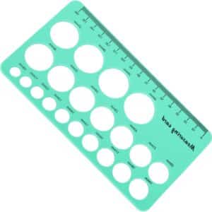Tepelliniaal Tepelmeetliniaal Flexibele Silicone Borstflens Maatinstrument voor Tepels en Borstkolven 15 M Zachte Tape Flexibel Meetinstrument voor Moeders