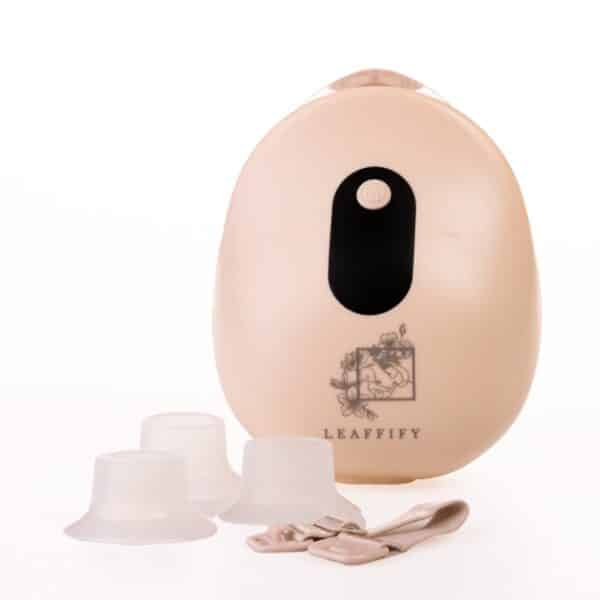 Leaffify Borstkolf – Handsfree, Draagbare Smart Borstkolf met Licht, 3 Modi, voor Ingetrokken of Platte Tepels – Stil & Oplaadbaar – Inclusief 4 Tepelinzetten