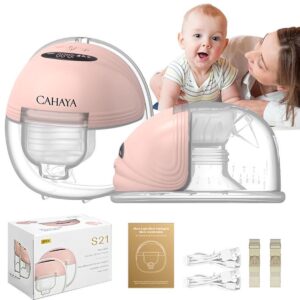 Cahaya Elektrische Draadloze Borstkolf Slim – Handsfree & Draagbaar – BPA-Vrij – Dubbele Borstkolf – Roze - Borstkolven - kolfapparaat
