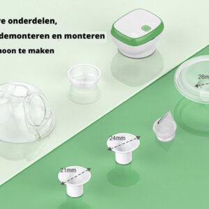 Borstkolf - elektrische - handsfree - 3 modes - draadloos - draagbaar