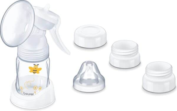 Beurer BY 15 Borstkolf - Handkolf - Vacuüm – Incl. adapter voor Avent en NUK babyfles – Incl. BPA-vrije fles/fleshouder/speen – Siliconenkussen - 2 Standen - 3 Jaar garantie