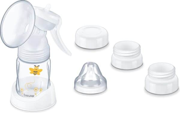 Beurer BY 15 Borstkolf - Handkolf - Vacuüm – Incl. adapter voor Avent en NUK babyfles – Incl. BPA-vrije fles/fleshouder/speen – Siliconenkussen - 2 Standen - 3 Jaar garantie