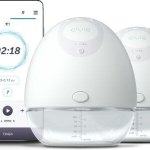 Elvie Pump  Dubbele Elektrische Borstkolf - Draagbaar - Hands-free - Geluidsloos - Incl. 4 flessen