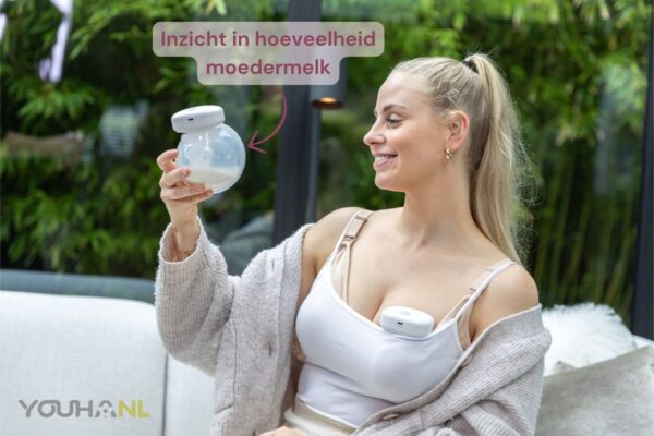 Youha Elektrische Draadloze Borstkolf Gen 1 - Handmatig bedienbaar - BPA-vrij - Handsfree - Maat: 24mm - Inclusief E-book - Enkele kolf - Handsfree & Draagbaar