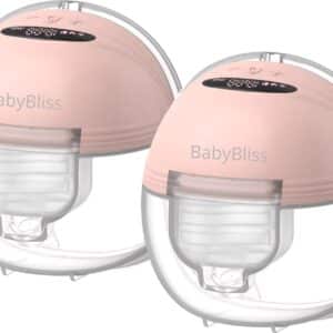 BabyBliss Pro - Draadloze Elektrische Borstkolf - Handsfree & Draagbaar - BPA-Vrij - Intelligente Borstkolf - 4 Modi & 12 Zuigniveaus - Dubbele Borstkolf - 2 Stuks - Roze