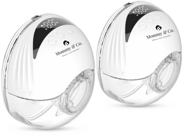 Mommy&Co - Dubbele Elektrische Draadloze Borstkolf - Handsfree Breast Pump - Draagbaar - Comfortabel - Krachtige Motor - LED Display