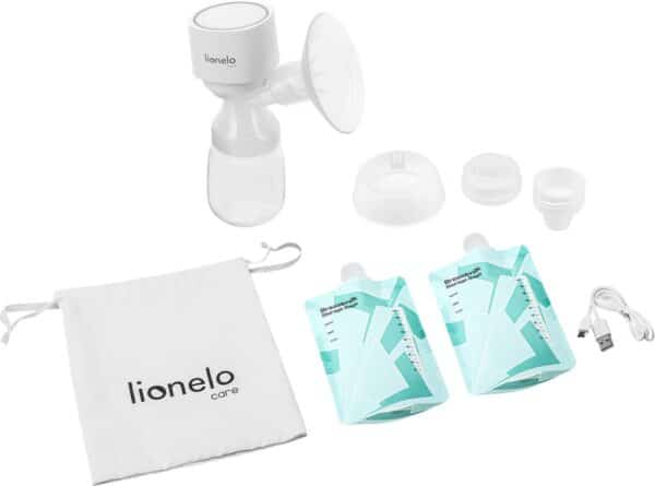 Lionelo Fidi One - Elektrische Borstkolf - Draadloos - Driefasige - 9 intensiteitsniveaus - Helder display - BPA free