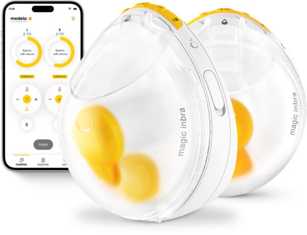 Medela Magic InBra® - Draadloze Borstkolf -Dubbele Borstkolf Elektrisch - Draadloze Kolf - Elektrische Handsfree Borstkolf - Stil & Lichtgewicht - Met FluidFeel Technology™ & App Connectiviteit