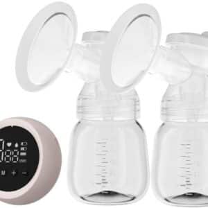 Comfort Elektrische Borstkolf - Dubbel - BPA vrij - -Luxe Comfort Kolfset - 2X Babyfles/Kolf - Borstkolf elektrisch volautomatisch massage borstkolf split LCD dubbelzijdig grote zuigkracht stille borstkolf - 180 ml - Roze
