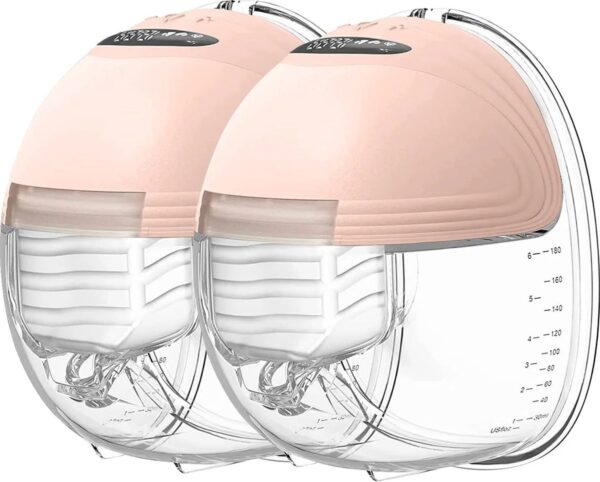 SteeFly® Elektrische Draadloze Borstkolf Set – Handsfree & Draagbaar – Pijnloos - BPA-Vrij – Dubbele Borstkolf – 12 Niveau's - Roze