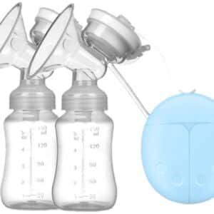 Borstkolf - Dubbel Elektrische Borstkolf - Borstkolf Handsfree - Dubbele borstkolf - 100% BPA-Vrije - Borstpomp -Luxe Comfort Kolfset - 2X Babyfles - 150 ml - Blauw