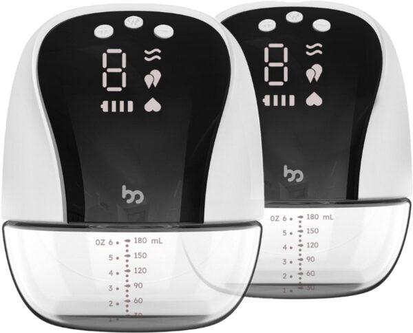 Femometer - Borstkolf - Elektrische Dubbele Borstkolf - Hands-Free Borstkolf - 4 Modussen - 10 Intensiteitsniveaus - Wit
