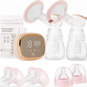 ZRSS® Dubbele elektrische borstkolf - Borstkolf draadloos draagbaar - met accu