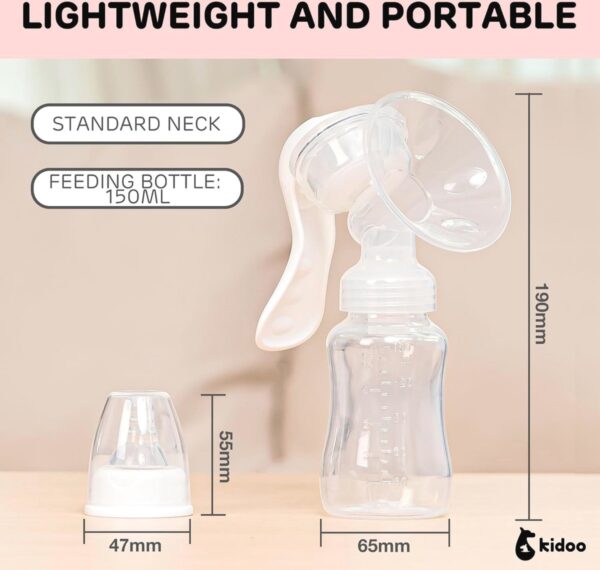 Ergonomische Draagbare Handmatige Borstkolf met Hoge Zuigkracht en Snelle Reiniging