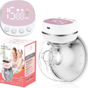 Borstkolf - Draadloze elektrische borstkolf - 180 ml beker - Pijnloze borstkolf - 5 modi - 15 snelheidsaanpassingen - Roze