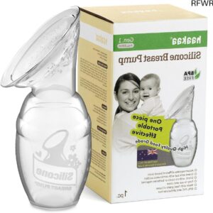 RFWR® Handmatige Borstkolf voor Moeders - 100ml Silicone Borstpomp