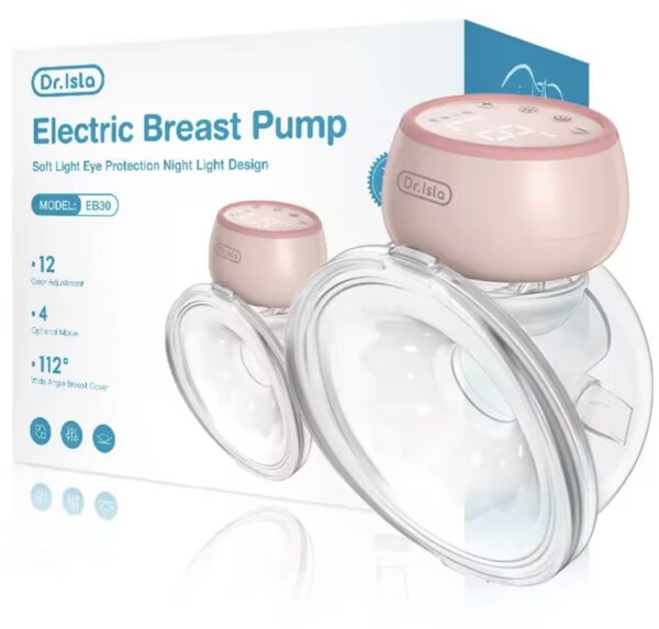 Dr. Isla - Handsfree Borstkolf - Elektrische Draadloze Borstkolf - Nachtlampfunctie Draagbare Elektrische Borstkolf