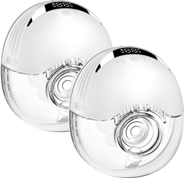 Dubbele Draagbare Handsfree Electrische Borstkolf – BPA Vrij - USB Oplaadbaar - Stil & Krachtig - 4 Modi & 12 Zuigstanden Per Modus - Anti-Terugvloeiing - Inclusief Opbergtas en 10 Gratis Melkzakjes
