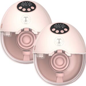 TSD goods – Elektrische Draadloze Borstkolf – Handfree & Draagbaar – BPA vrij – Dubbele Borstkolf – Met 30 Moedermelk Bewaarzakjes - Roze