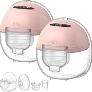 GoPlayy Draadloze Borstkolf Duo Pack - Handsfree & Draagbaar met Timer - Makkelijk Schoon te Maken & in Gebruik – Dubbele Borstkolf - Elektrische - BPA-Vrij – Roze