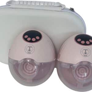 TSD goods – Elektrische Draadloze Borstkolf – Inclusief Tas – Handfree & Draagbaar – BPA vrij – Dubbele Borstkolf – Met 30 Moedermelk Bewaarzakjes - Roze