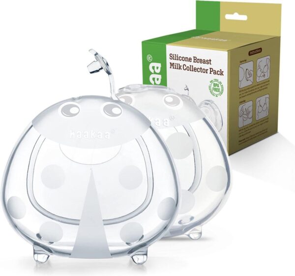 Haakaa Silicone Milk Collector - 75ml - Ladybug - 2st