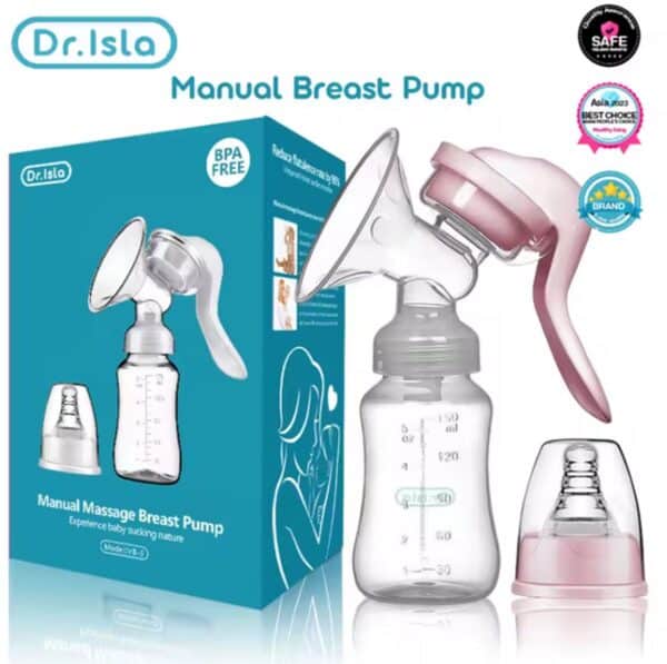 MAMIJOY Handmatige Borstkolf – BPA-vrije Zuigmelkpomp voor Moeders | Comfortabel & Stil Kolven | Postpartum Must-Have met Melkfles