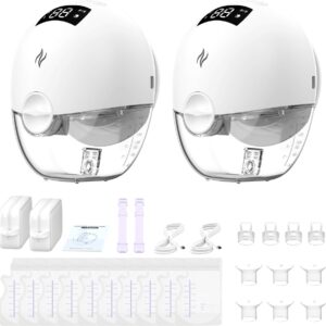 Nantib - Handsfree Borstkolf - Elektrische Draadloze Borstkolf – Dubbele Elektrische Kolf - Draagbaar - 2 Stuks