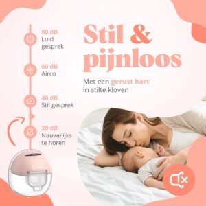 Evite Elektrische Draadloze Borstkolf Slim – Handsfree & Draagbaar – BPA-Vrij – Met E-Book - 1 Pack