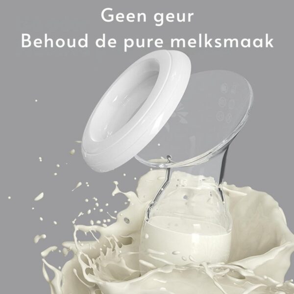 Goodivery® - Handmatige borstkolf van siliconen - handmatige borstpomp - handmatige borstkolf - transparante handmatige melkpomp - melkverzamelaar voor moeders - borstpomp en melkverzamelaar van siliconen