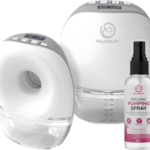 Snuggley Elektrische Draadloze Borstkolf – Handsfree & Draagbaar – Incl. 60 Melk Bewaarzakjes & Borstkolf Spray - BPA-Vrij – Dubbele Borstkolf – Met 2 E-Books