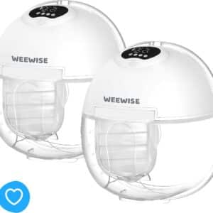 Weewise WS39 Milk Elektrische Draadloze Borstkolf - Borstkolf- Elektrische Borstkolf – Handsfree Borstkolf – Borstkolf Elektrisch – Draadloze Borstkolf – Breast Pump – Draagbaar – Handsfree & Draagbaar – BPA-Vrij – Incl. 4 maten