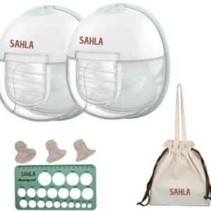 Sahla Elektrische Draadloze Borstkolf – Met Verwarmde Borstschilden – Handsfree & Draagbaar – BPA-Vrij – Dubbele Borstkolf – Comfort