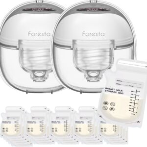 Handsfree Borstkolf met 25 moedermelkbewaarzakjes - Dubbele draadloze electrische borstkolf dubbel