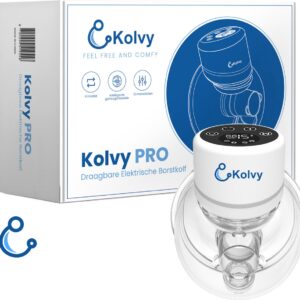 Kolvy® Pro Draadloze Elektrische Borstkolf - Intelligente Kolfapparaten - Handsfree Breast Pump - Incl. E-Book Borstvoeding - 4 Modes & 12 Levels - USB Oplaadbaar - Incl. 3 Maten